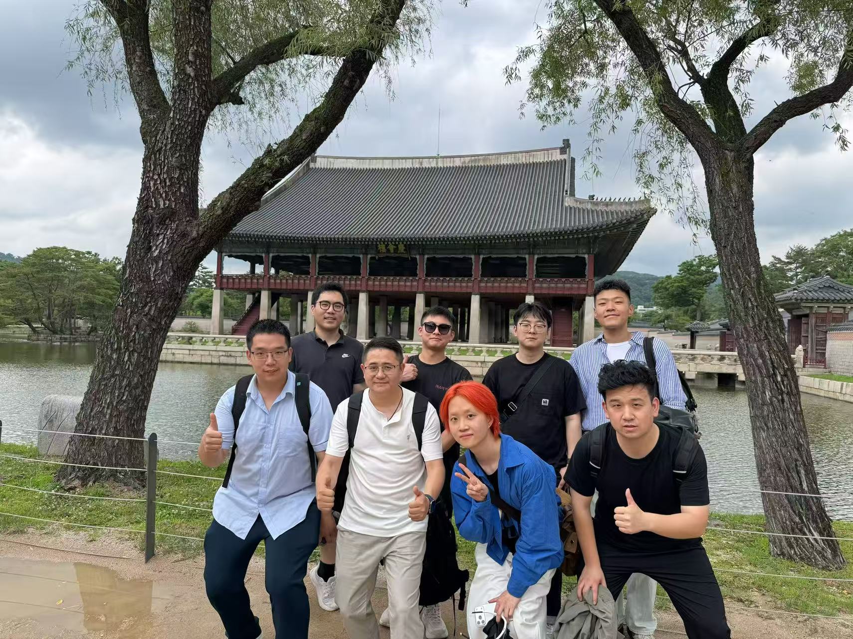 Group photo at Gyeongbokgung Palace