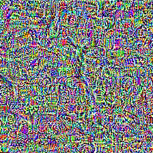Unconstrained adversarial image: high-frequency noise